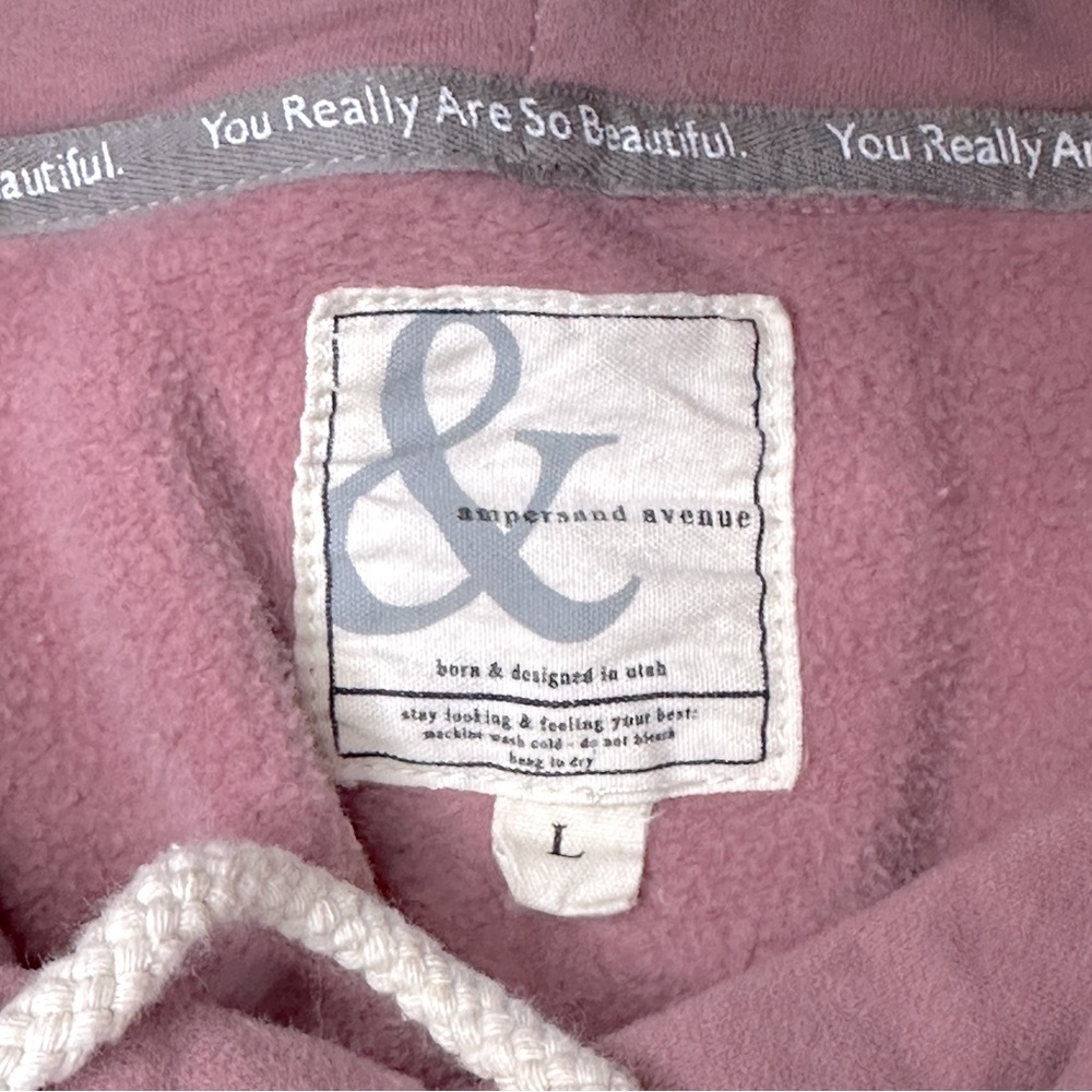Ampersand Ave Be Fearless L Single Hood Sweatshirt Tri Color Hoodie - Picture 5 of 6
